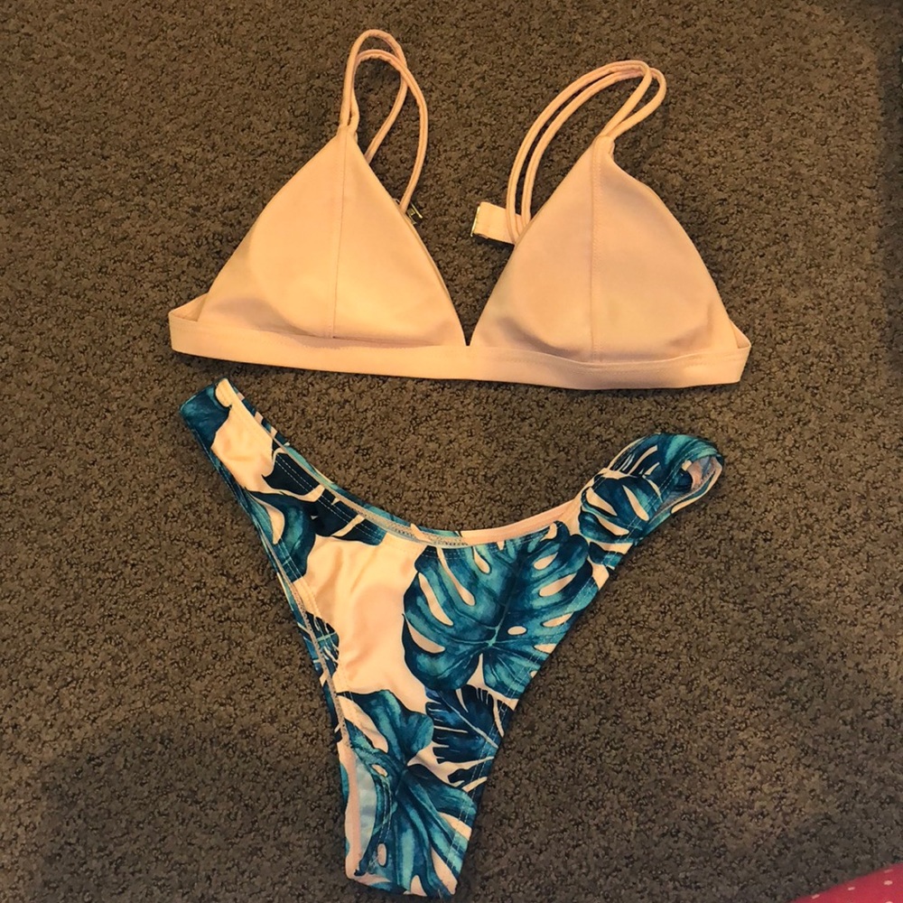 Pink Floral Bikini Set